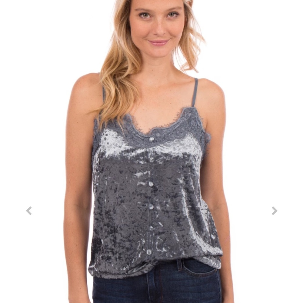 Esqualo Crush Velvet Camisole